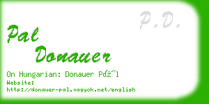 pal donauer business card